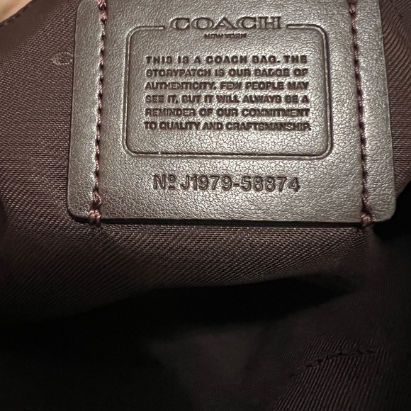 Coach Burgendy Leather Crossbody Bag - Picture 4 of 5